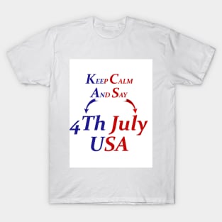 4th july t-shirt USA T-shirt T-Shirt